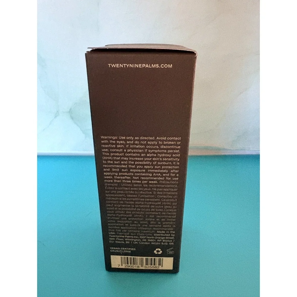 Twentynine Palms Mesa Mystic Facial‎ Exfoliating Solution 3.4 Fl Oz New in box